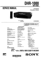 Sony DHR-1000 Service Manual