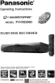 Panasonic Showstopper PV-HS2000 Operating Instructions Manual