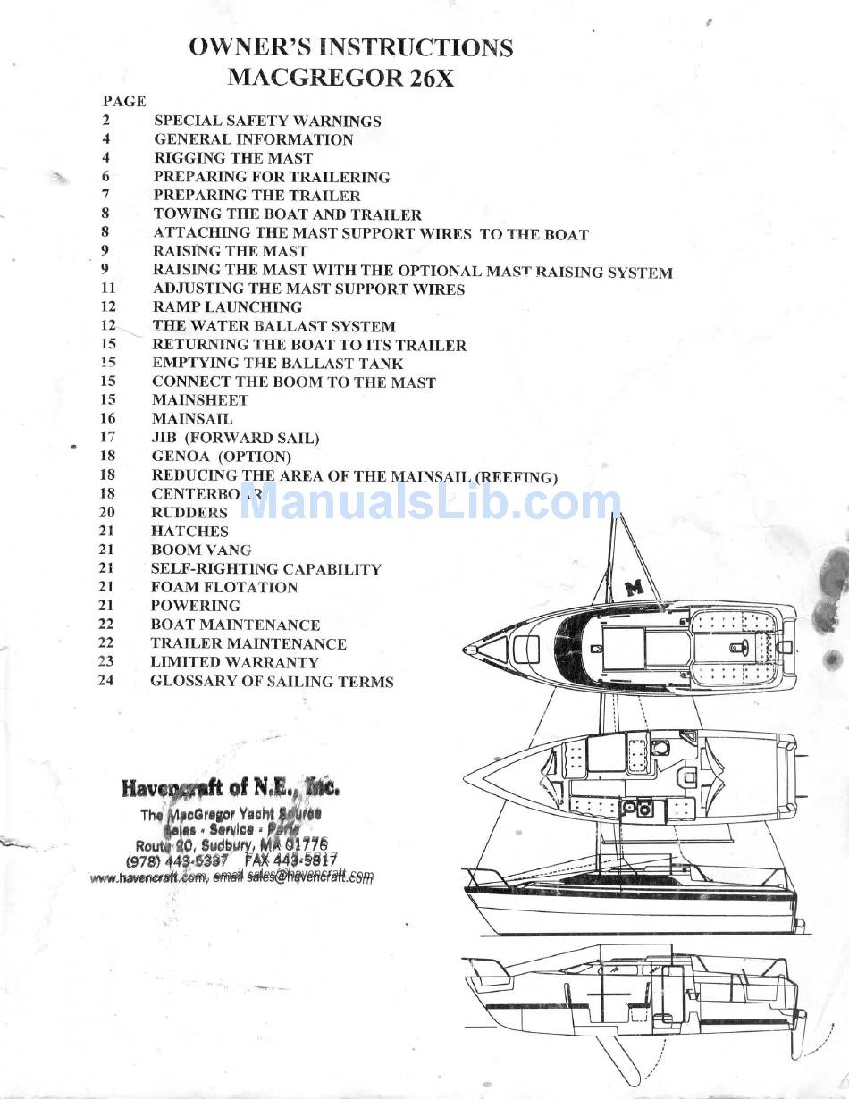 macgregor 26x sailboat manual