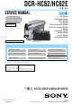 Sony DCR-HC62 Service Manual