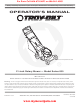 Troy-Bilt 830 Series Operator's Manual