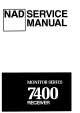 NAD Monitor Series 7400 Service Manual