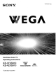Sony wega ke-37xs910 Operating Instructions Manual