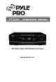 Pyle Pro pt260a Operating Manual
