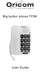 Oricom TP58 Manual