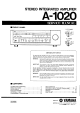 Yamaha A-1020 Service Manual