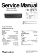 Technics RS-TR272 Service Manual