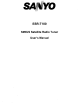 Sanyo ESR-T100 User Manual