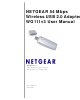 NETGEAR WG111v3 User Manual