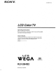 Sony KLV-26HG2 Wega Operating Instructions Manual