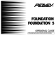 Peavey Foundation Operating Manual