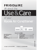 Frigidaire room Air Conditioner Use & Care Manual
