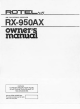 Rotel RX-950AX Owner's Manual