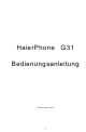 Haier G31 User Manual