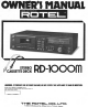 Rotel RD-1000M Owner's Manual