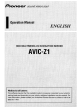 Pioneer AVIC-Z1 Operation Manual