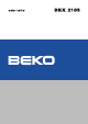 Beko BKK 2105 Manual