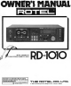 Rotel RD-1010 Owner's Manual