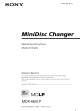 Sony MDX-66XLP Operating Instructions Manual