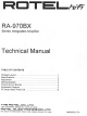 Rotel RA-970BX Technical Manu Technical Manual