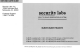 Security Labs SLM416 Use And Care Manual