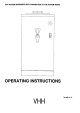 BRAVILOR BONAMAT HWA 50 Operating Instructions Manual