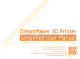 Panasonic 3d Printer Simplified User Manual