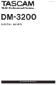 Tascam DM-3200 Release Notes