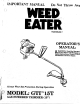 Weed Eater GTI 15T Operator's Manual