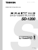 Toshiba SD-1200 Service Manual