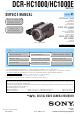 Sony DCR-HC1000 Service Manual