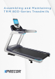 Precor TRM 800 Series Assembling And Maintaining Manual