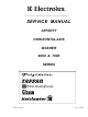 Electrolux 6000 series Service Manual