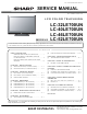 Sharp LC-32LE700UN Service Manual