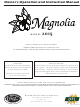 USSC Magnolia 2015 Owner's Operation And Instruction Manual