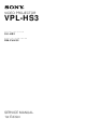 Sony VPL-HS3 Service Manual
