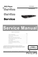 Philips DVP3550K Service Manual