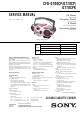 Sony CFD-G700CP Service Manual