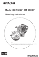 Hitachi CM 75EAP Handling Instructions Manual