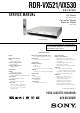 Sony RDR-VX521 Service Manual