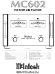 McIntosh MC602 Service Manual