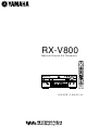 Yamaha RX-V800 Owner's Manual