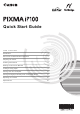 Canon PIXMA IP100 Quick Start Manual