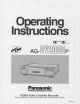 Panasonic AG-DV2000P Operating Instructions Manual