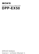 Sony DPP-EX50 Service Manual