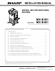 Sharp MX-B381 Installation Manual