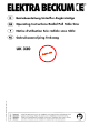 Elektra Beckum UK 330 W Operating Instructions Manual