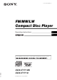 Sony CDX-F7710S Operating Instructions Manual
