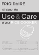 Frigidaire FPRC10D7NW Use & Care Manual