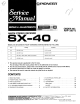 Pioneer SX-40 Service Manual